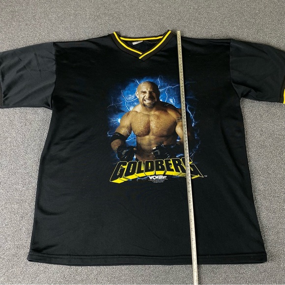 Vintage 90s WCW Goldberg Wrestling V-Neck Jersey World Championship Wrestling. - Picture 6 of 7